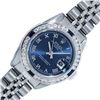 Image 2 : Rolex Ladies Stainless Steel Blue Roman Diamond Datejust Watch