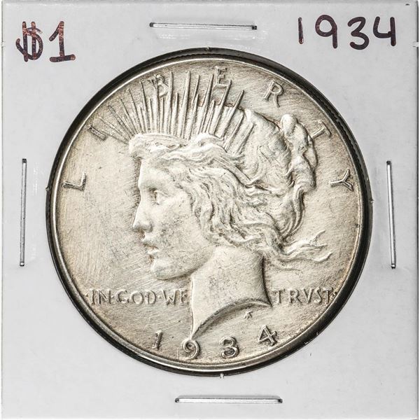 1934 $1 Peace Silver Dollar Coin