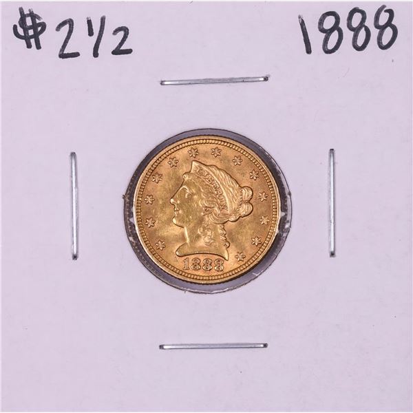 1888 $2 1/2 Liberty Head Quarter Eagle Gold Coin