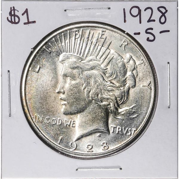 1928-S $1 Peace Silver Dollar Coin