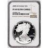 Image 1 : 2005-W $1 Proof American Silver Eagle Coin NGC PF69 Ultra Cameo