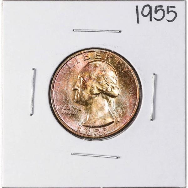 1955 Washington Quarter Coin Nice Toning