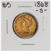 Image 1 : 1868-S $5 Liberty Head Half Eagle Gold Coin