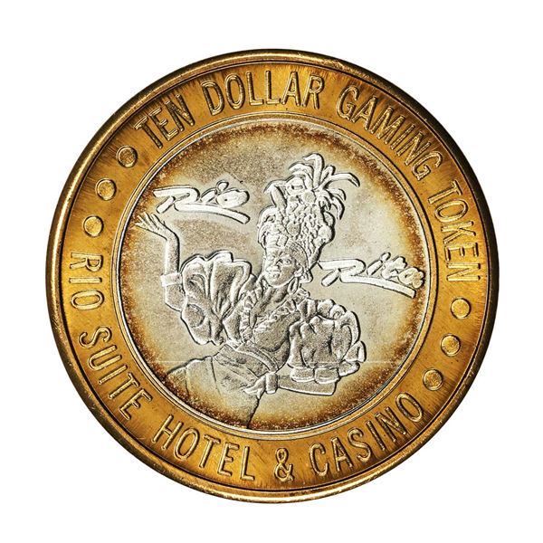 .999 Silver Rio Suite Hotel & Casino Las Vegas $10 Casino Limited Edition Gaming Token