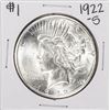 Image 1 : 1922-S $1 Peace Silver Dollar Coin