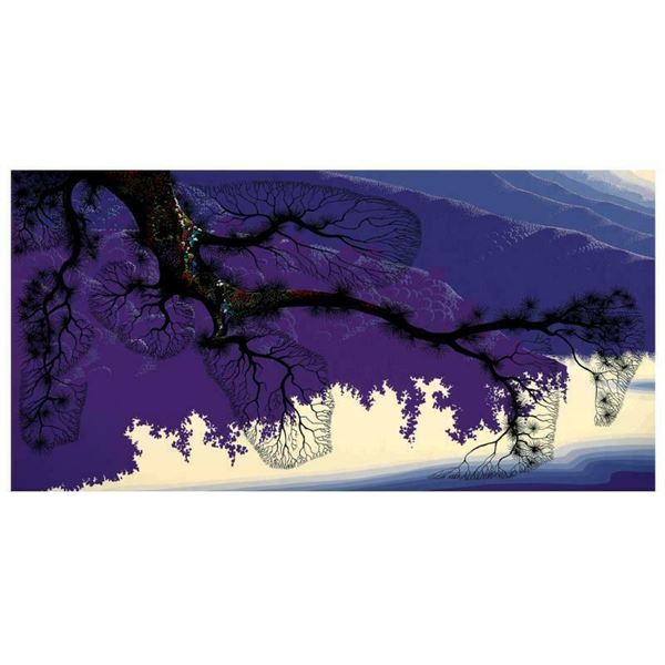 Eyvind Earle (1916-2000) "Purple Coastline" Limited Edition Serigraph On Paper
