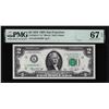 Image 1 : 1976 $2 Federal Reserve STAR Note Fr.1935-L* San Francisco PMG Superb Gem Unc. 67EPQ