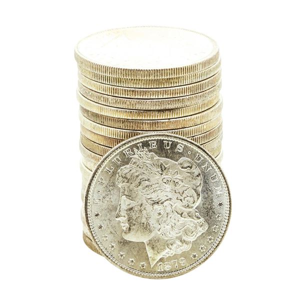 Roll of (20) Brilliant Uncirculated 1879-S $1 Morgan Silver Dollar Coins