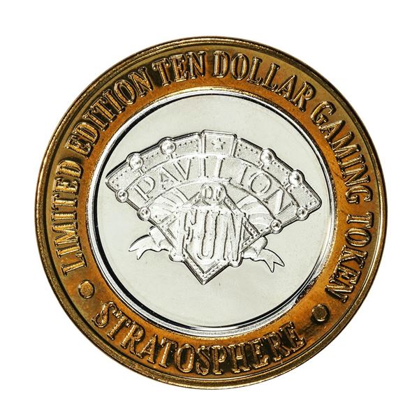 .999 Silver Stratosphere Las Vegas, Nevada $10 Casino Limited Edition Gaming Token