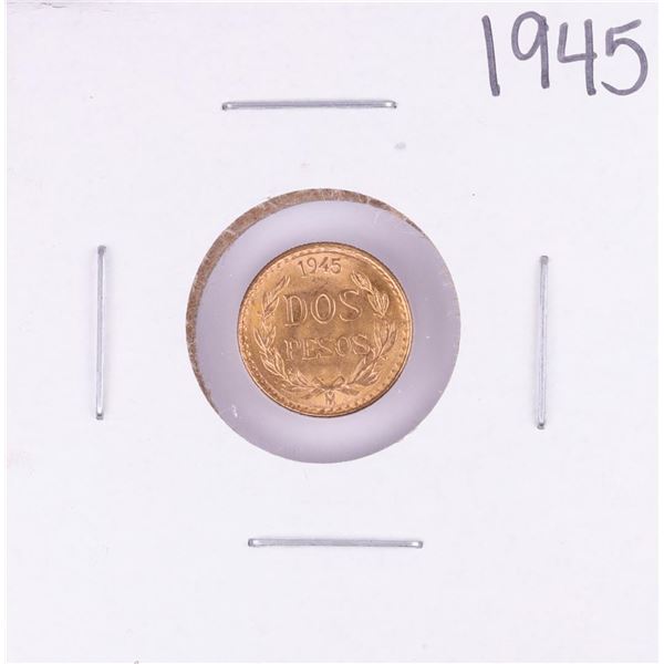 1945 Mexico Dos Pesos Gold Coin