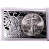 Image 1 : 2021 Type 1 $1 American Silver Eagle Coin & 2oz Silver Bar Set