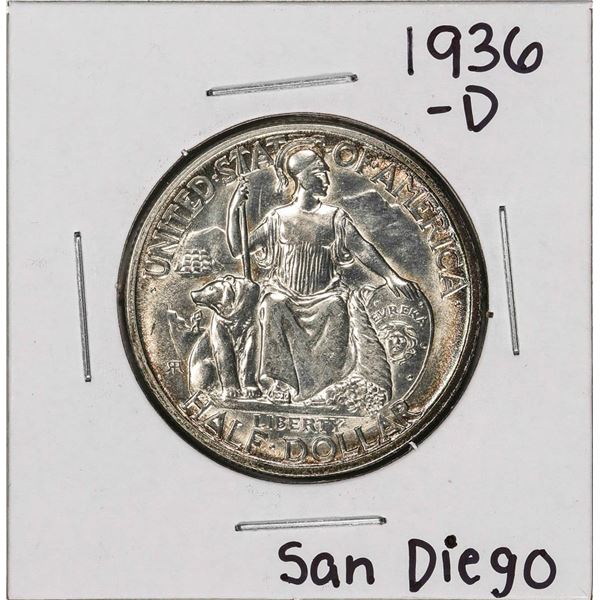 1936-D San Diego Commemorative Half Dollar Coin