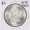 Image 1 : 1878 7/8TF $1 Morgan Silver Dollar Coin