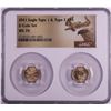Image 1 : Set of 2021 Type 1 & Type 2 $5 American Gold Eagle Coins NGC MS70