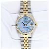 Image 2 : Rolex Men's Two Tone Diamond & Sapphire Datejust Wristwatch