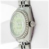 Image 9 : Rolex Ladies Stainless Steel Green Diamond Datejust Wristwatch