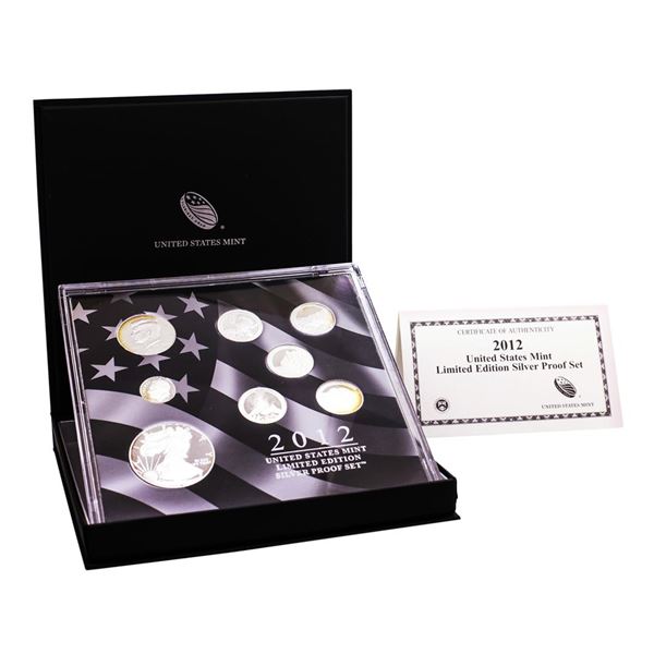 2012 United States Mint Limited Edition Silver Proof Set w/ Box & COA
