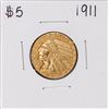 Image 1 : 1911 $5 Indian Head Half Eagle Gold Coin