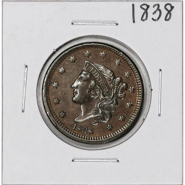 1838 Coronet Head Large Cent Coin