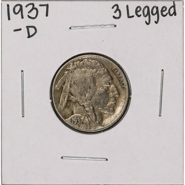 1937-D 3 Legged Buffalo Nickel Coin