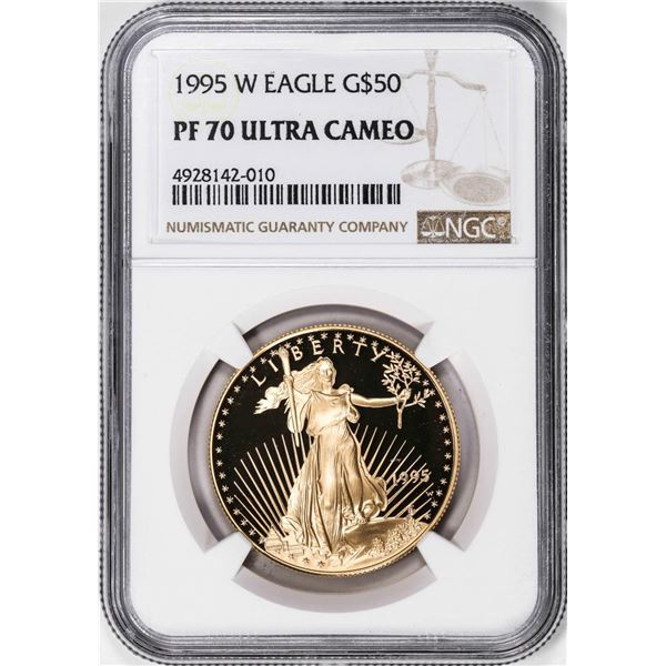 1995-W $50 Proof American Gold Eagle Coin NGC PF70 Ultra Cameo