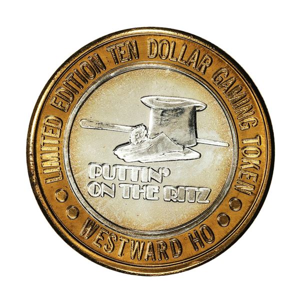 .999 Silver Westward Ho Casino Las Vegas $10 Casino Limited Edition Gaming Token