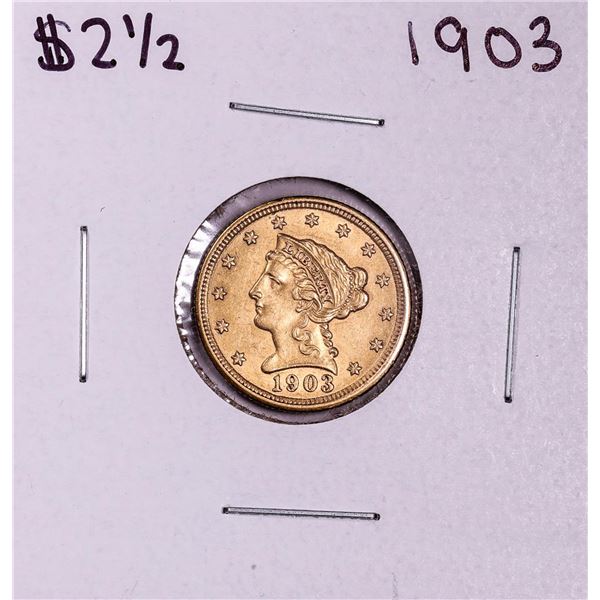 1903 $2 1/2 Liberty Head Quarter Eagle Gold Coin