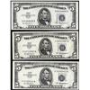 Image 1 : Lot of (3) 1953A $5 Silver Certificate Notes