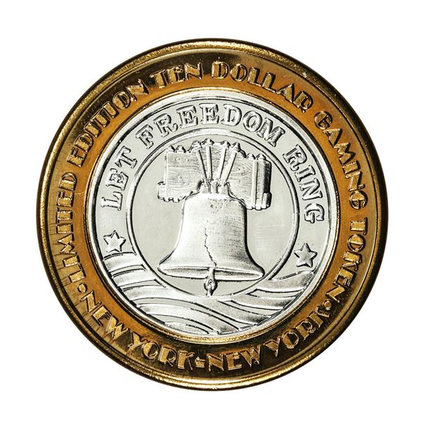 .999 Silver New York New York Hotel & Casino $10 Casino Limited Edition Gaming Token