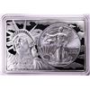 Image 1 : 2021 Type 1 $1 American Silver Eagle Coin & 2oz Silver Bar Set