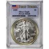Image 1 : 1999 $1 American Silver Eagle Coin PCGS MS68 First Strike