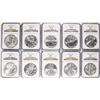 Image 5 : Lot of 1986-2005 $1 American Silver Eagle Coin Set NGC MS69