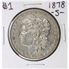 Image 1 : 1878-S $1 Morgan Silver Dollar Coin