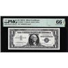 Image 1 : 1957A $1 Silver Certificate STAR Note Fr.1620* PMG Gem Uncirculated 66EPQ