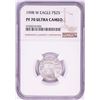 1998-W $25 Proof American Platinum Eagle Coin PCGS PF70 Ultra Cameo