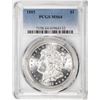 Image 1 : 1885 $1 Morgan Silver Dollar Coin PCGS MS64