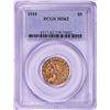 1910 $5 Indian Head Half Eagle Gold Coin PCGS MS62