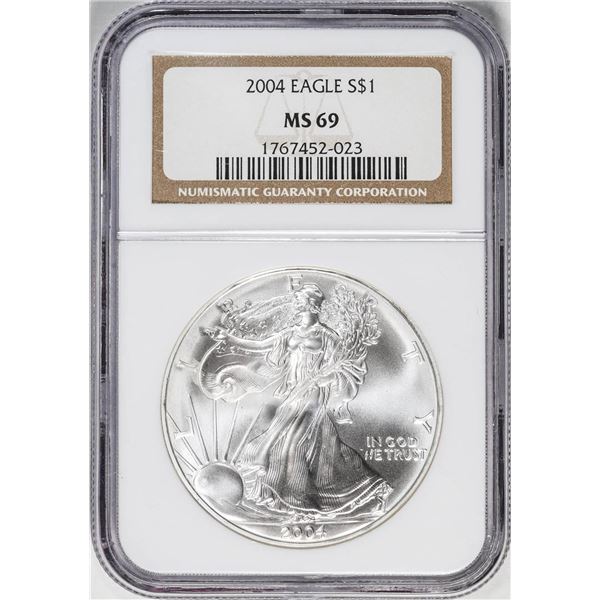 2004 American Silver Eagle Coin NGC MS69