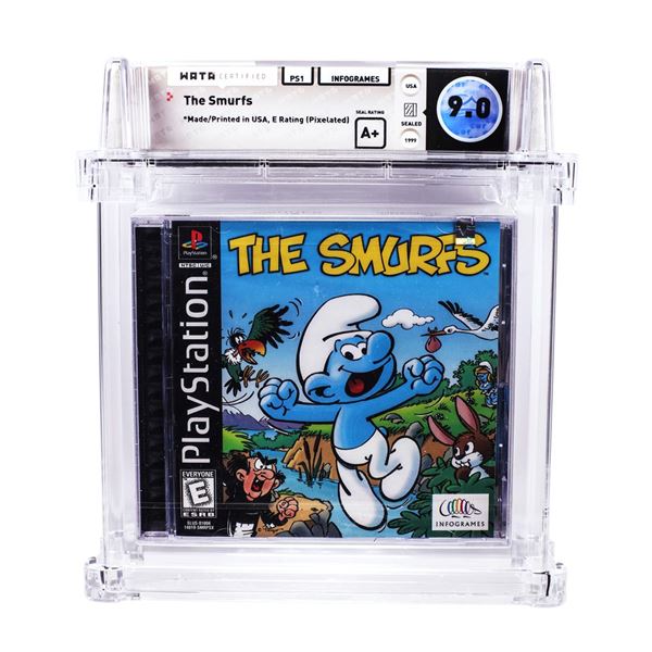 Smurfs PS1 Playstation Sealed Video Game WATA 9.0/A+