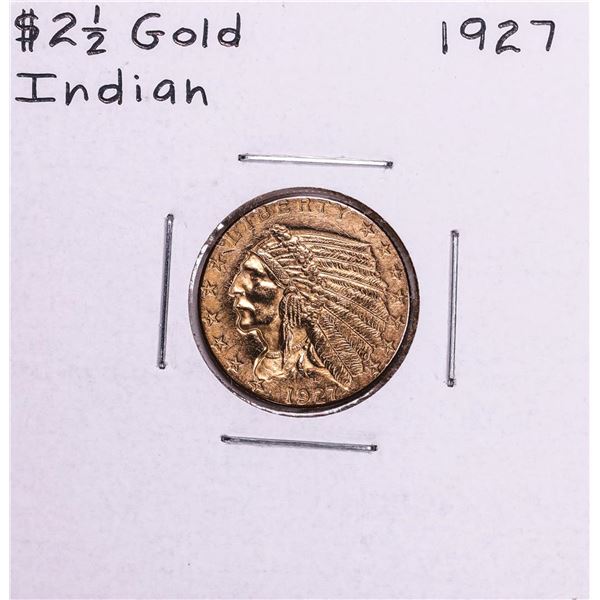 1927 $2 1/2 Indian Head Quarter Eagle Gold Coin