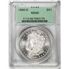 Image 1 : 1880-S $1 Morgan Silver Dollar Coin PCGS MS65 Old Green Label