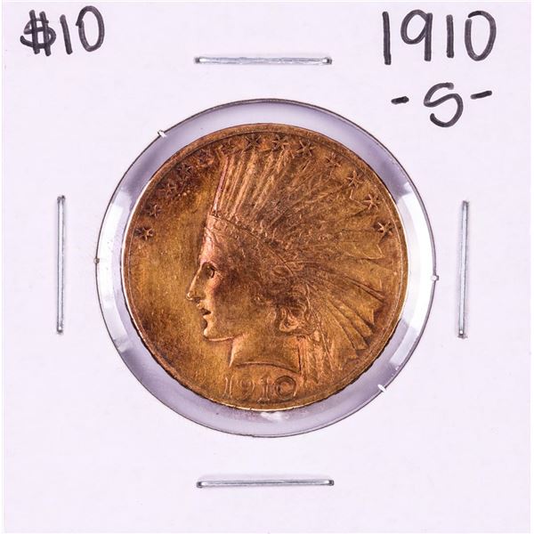 1910-S $10 Indian Head Eagle Gold Coin