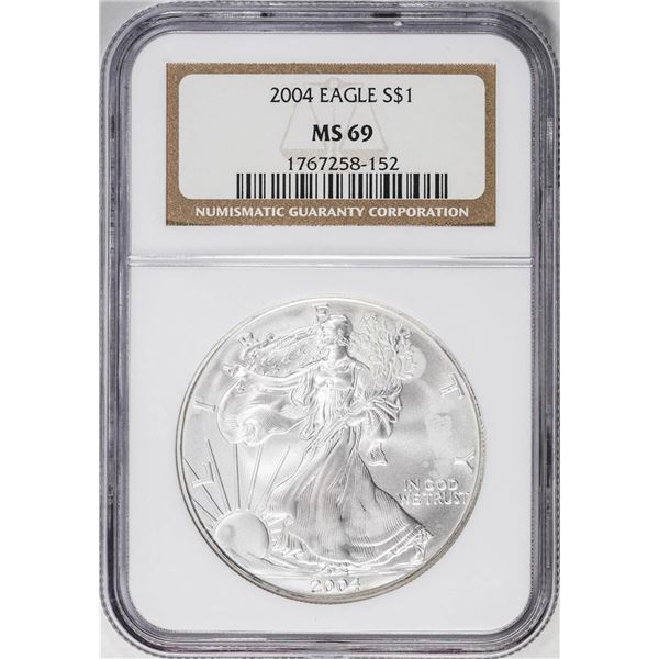 2004 American Silver Eagle Coin NGC MS69