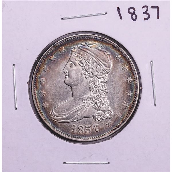 1837 Capped Bust Half Dollar Coin Nice Toning