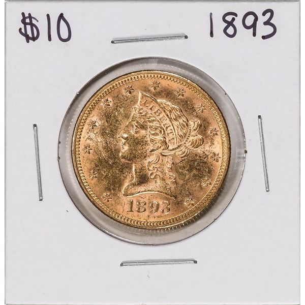 1893 $10 Liberty Head Eagle Gold Coin