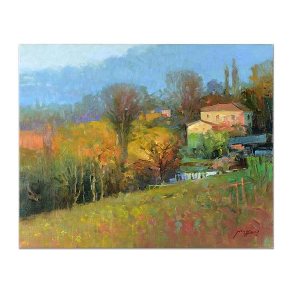 Ming Feng  Wooded Estate  Original Oil Painting on Canvas