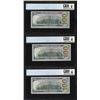 Image 2 : (3) Consec. 2017A $100 Federal Reserve Bank Notes PCGS Choice Unc. 64PPQ Fancy Serial