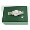 Image 8 : Rolex Men's Stainless Steel Diamond and Ruby Datejust Wristwatch with Rolex Box