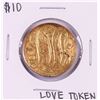 Image 1 : $10 Liberty Head Eagle Gold Love Token Coin Pin
