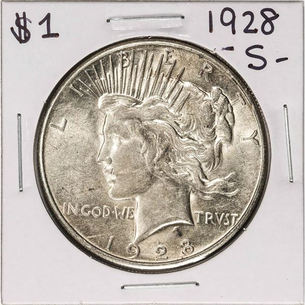 1928-S $1 Peace Silver Dollar Coin